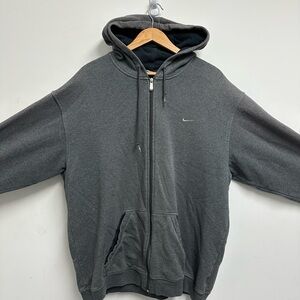 Nike Men's Dark Gray Zip-Up Hoodie